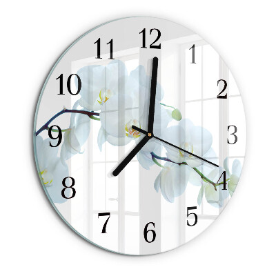 Round wall clock Orchid