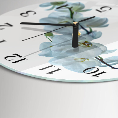 Round wall clock Orchid
