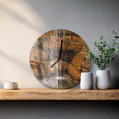 Round wall clock Waterfall