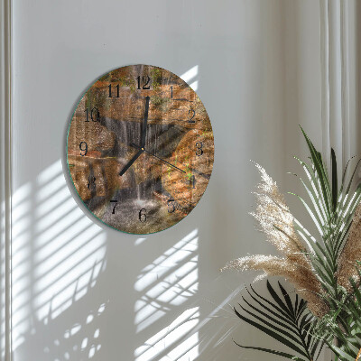 Round wall clock Waterfall