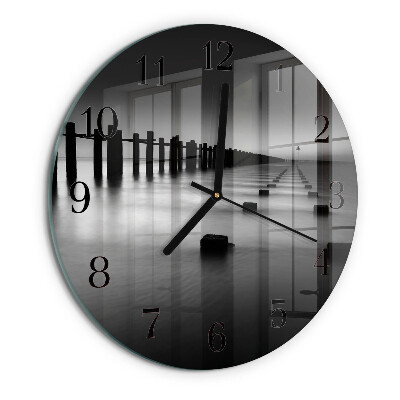 Round wall clock Sea