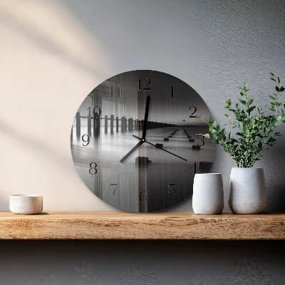 Round wall clock Sea