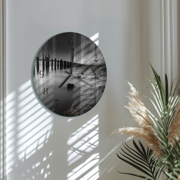 Round wall clock Sea