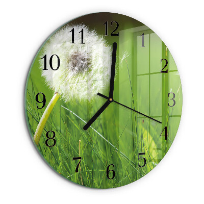 Round wall clock Dandelion