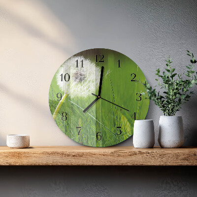 Round wall clock Dandelion
