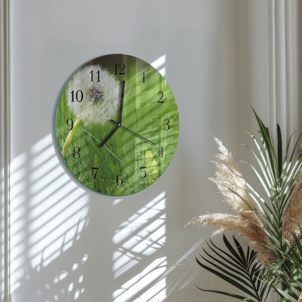 Round wall clock Dandelion