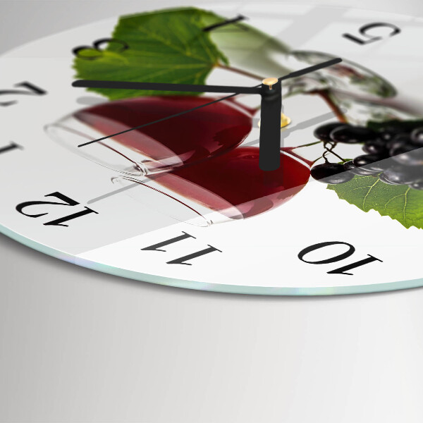 Round wall clock Grapes for Wine