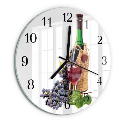 Round wall clock Grapes for Wine