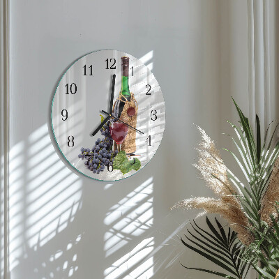 Round wall clock Grapes for Wine