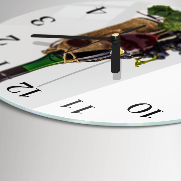 Round wall clock Grapes for Wine