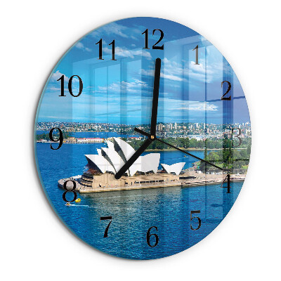 Round wall clock Sydney Opera House