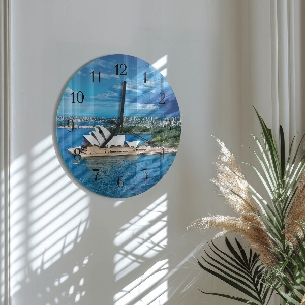 Round wall clock Sydney Opera House