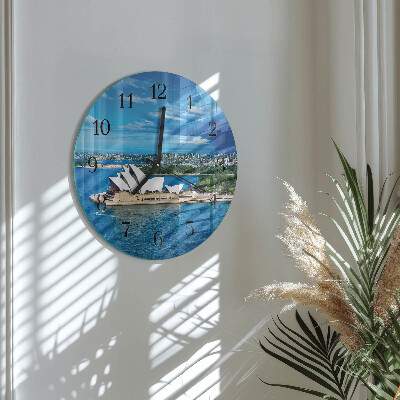 Round wall clock Sydney Opera House