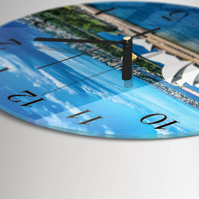 Round wall clock Sydney Opera House