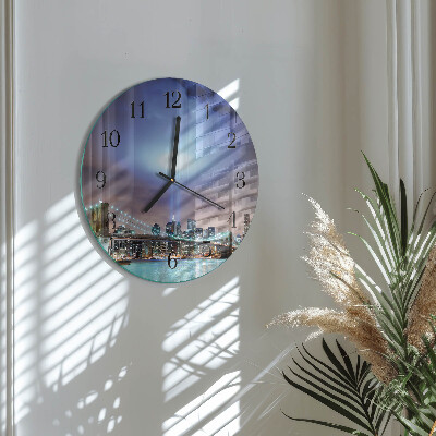 Round wall clock Night of the Horizon