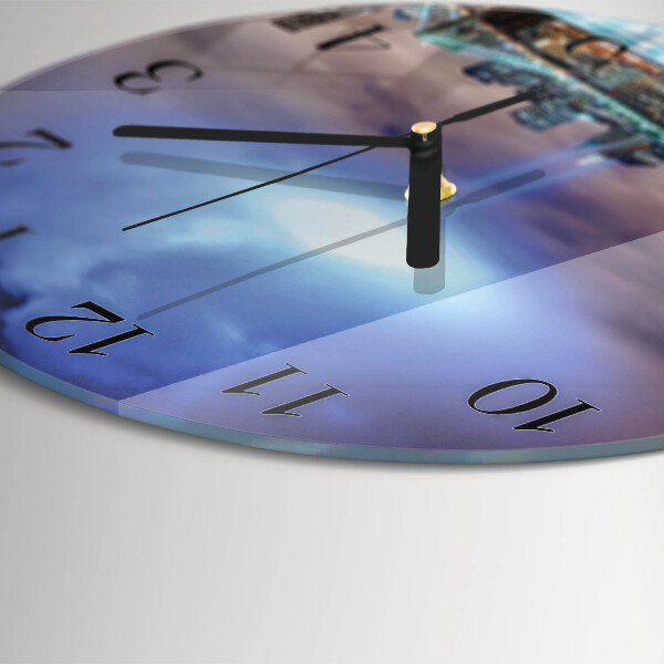 Round wall clock Night of the Horizon