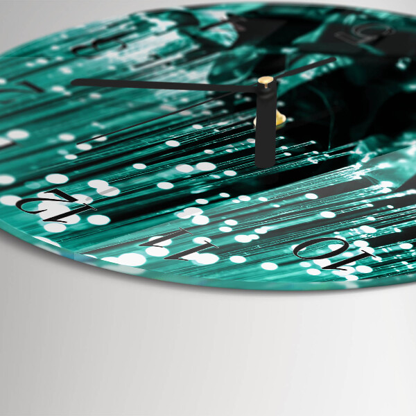Round wall clock Fiber optic