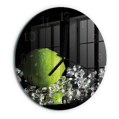 Round wall clock Calcium carbonate