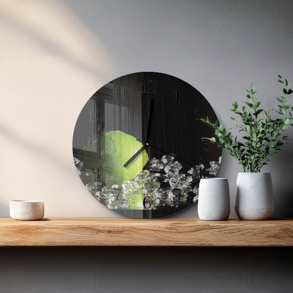 Round wall clock Calcium carbonate