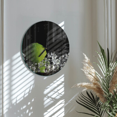 Round wall clock Calcium carbonate