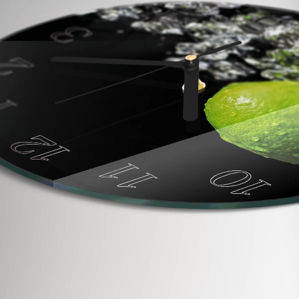 Round wall clock Calcium carbonate