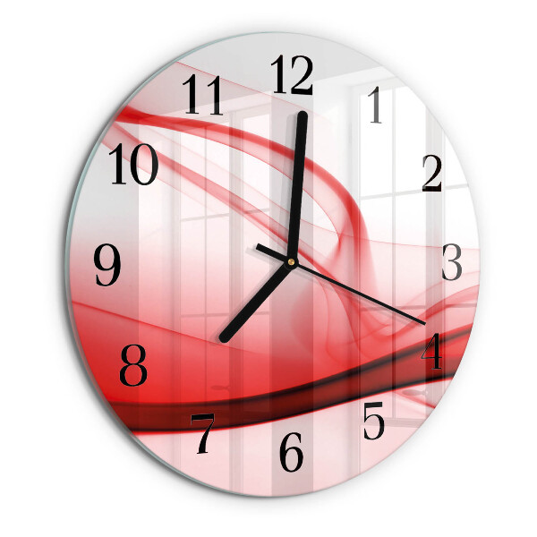 Round wall clock Abstract Lines