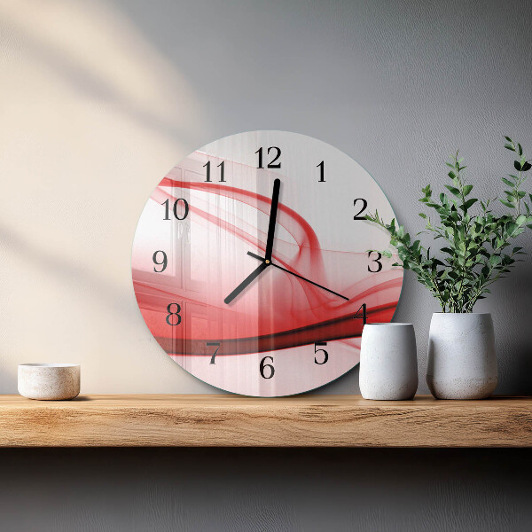 Round wall clock Abstract Lines