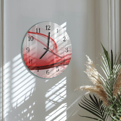 Round wall clock Abstract Lines