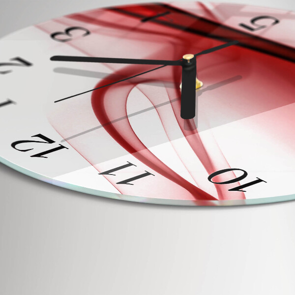 Round wall clock Abstract Lines