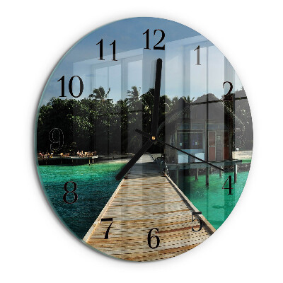 Round wall clock Sea Palms