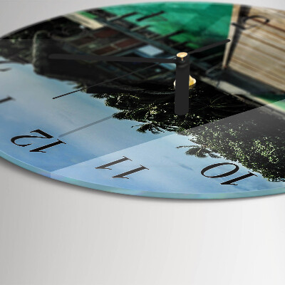 Round wall clock Sea Palms