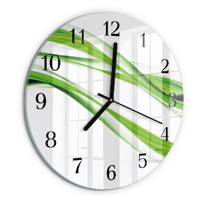 Round wall clock Abstract Lines