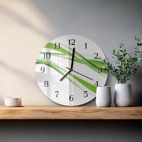 Round wall clock Abstract Lines