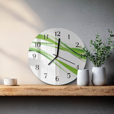 Round wall clock Abstract Lines