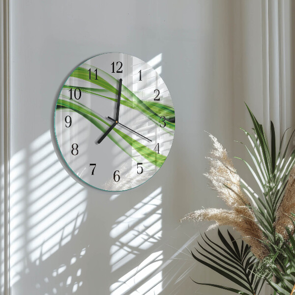 Round wall clock Abstract Lines