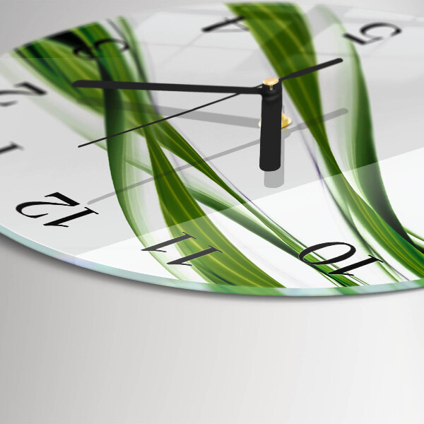 Round wall clock Abstract Lines
