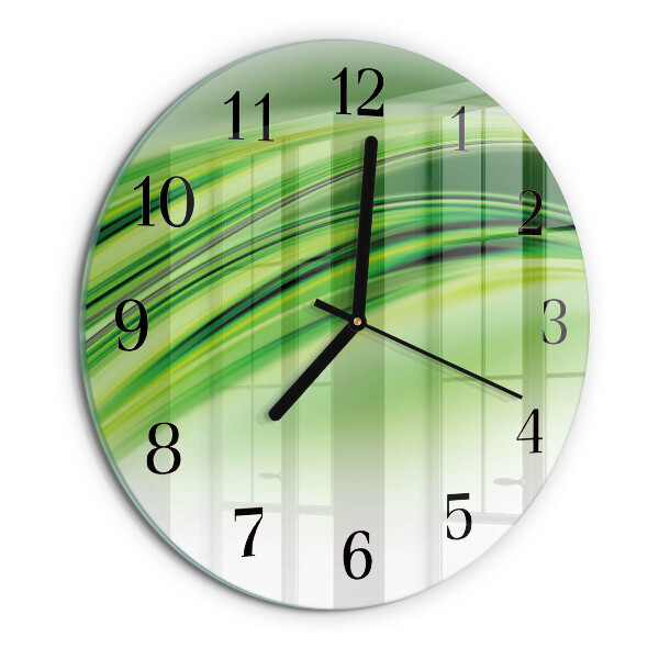 Round wall clock Abstract Art