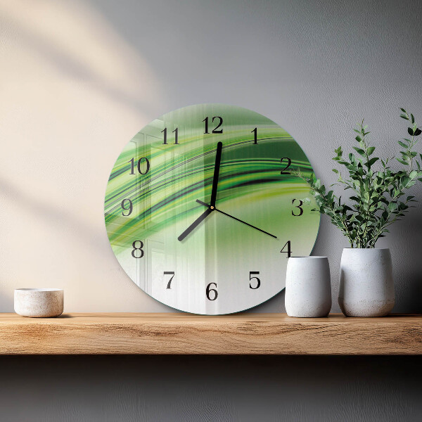 Round wall clock Abstract Art