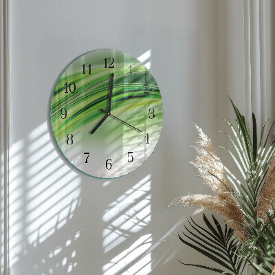 Round wall clock Abstract Art