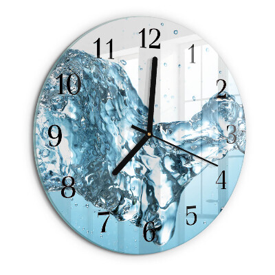 Round wall clock Water