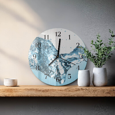 Round wall clock Water