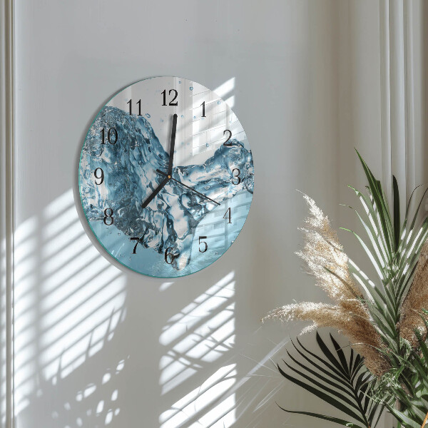 Round wall clock Water