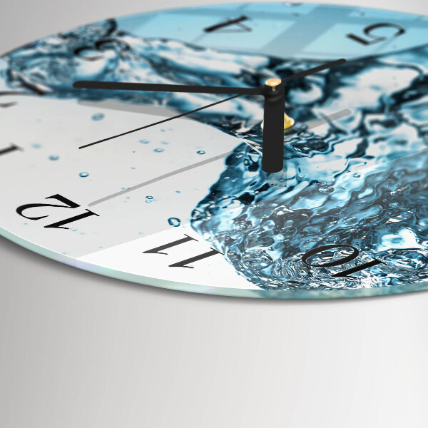Round wall clock Water