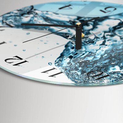 Round wall clock Water