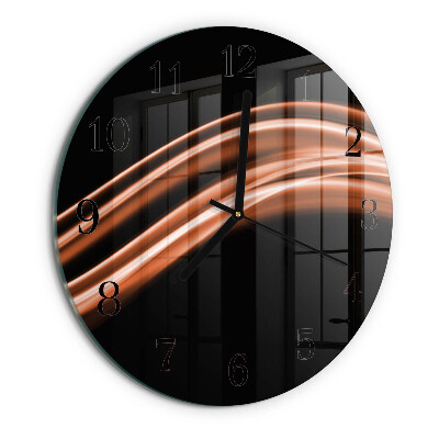 Round wall clock Abstract Lines