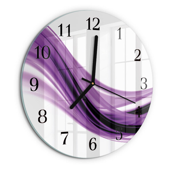 Round wall clock Abstract Art
