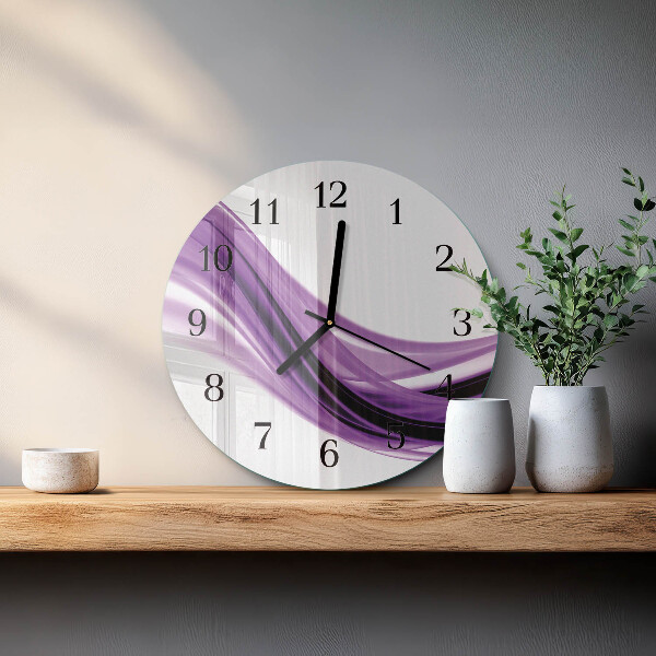 Round wall clock Abstract Art
