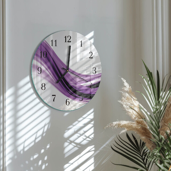 Round wall clock Abstract Art