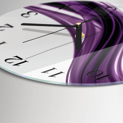Round wall clock Abstract Art
