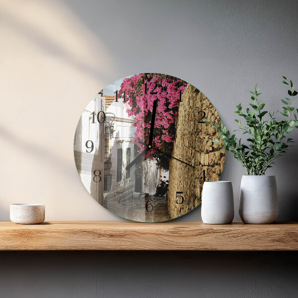 Round wall clock Flower Alley